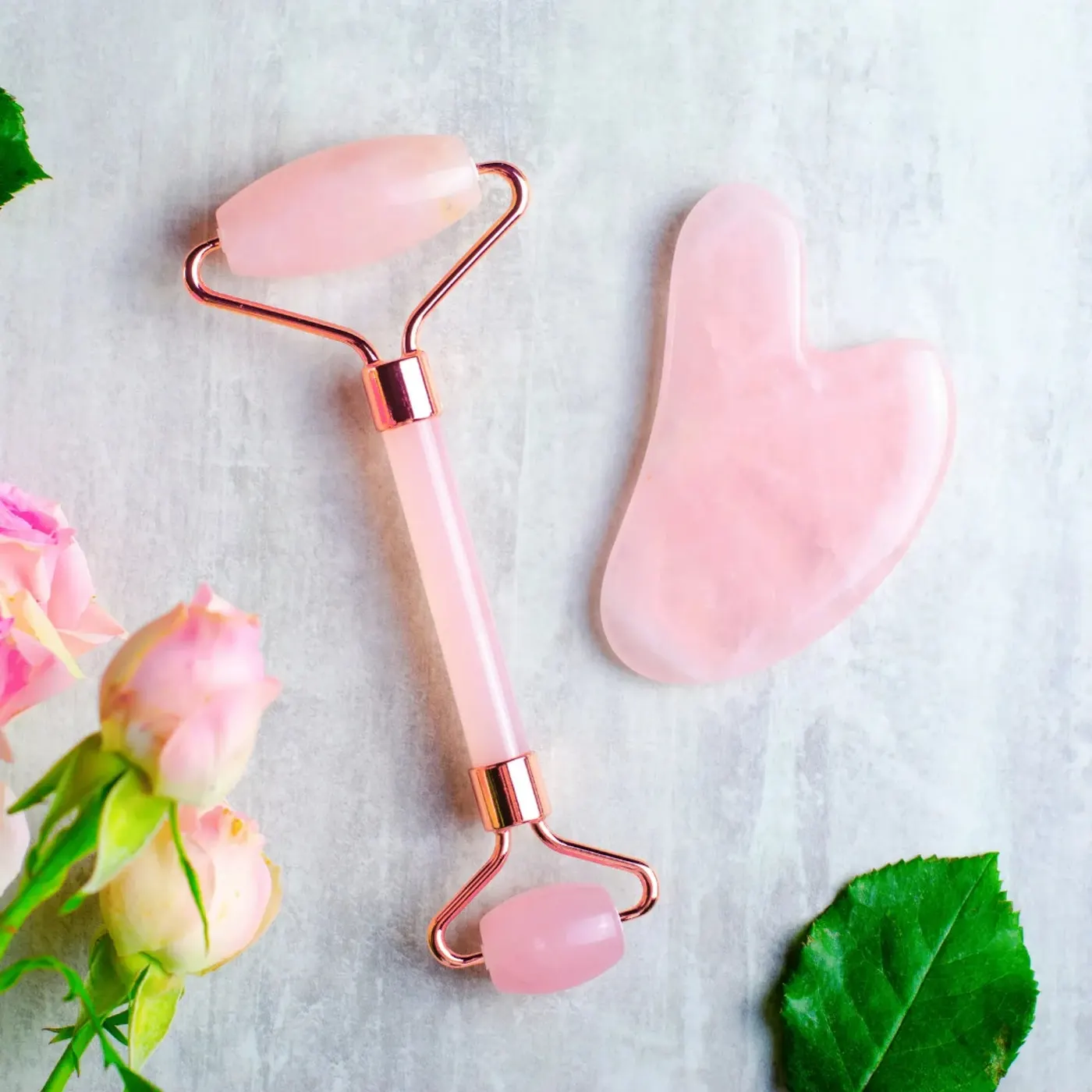Roller & Gua Sha – Set Ritual Masaj Facial Zilnic