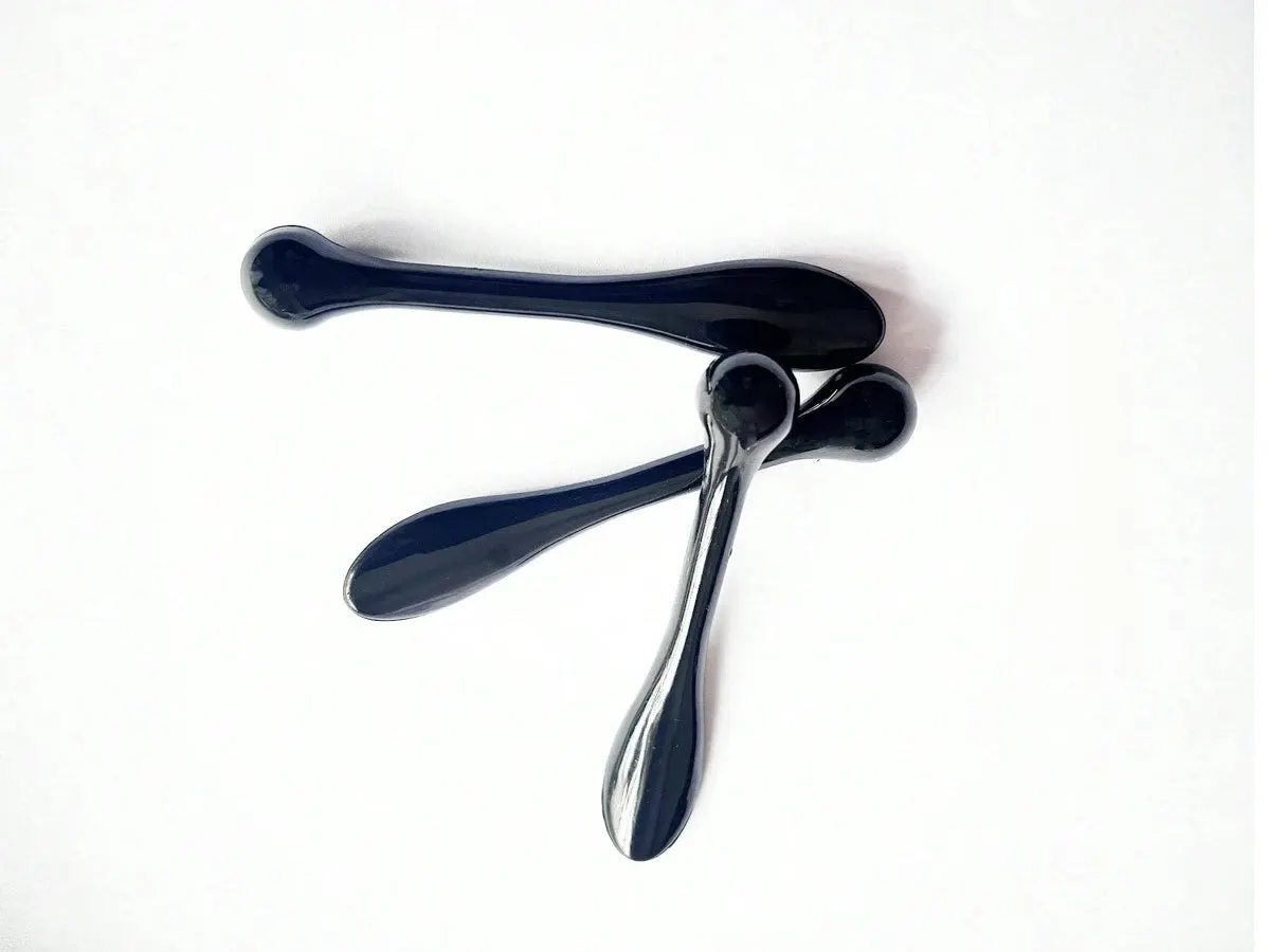 SET 3 Buc Spatulă Masaj Facial cu Roller Ocular – Penetrare Cremă și Lifting Contur